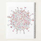 ウパーソナライズされたイルス菌アートグラフィックデザイン プランナー手帳 (裏面)