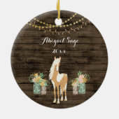 ウパーソナライズされたッ素朴ド セラミックオーナメント (裏面)