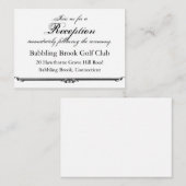 ウビカリタスエアモールウェディングレセプションカードテンプラット エンクロージャーカード (正面/裏面)