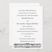 ウビカリタスエアモールカトリック結婚式招待状 招待状 (正面/裏面)