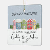 ウファーストアパートメント引っ越し祝いパーティーニューホーム セラミックオーナメント (左)