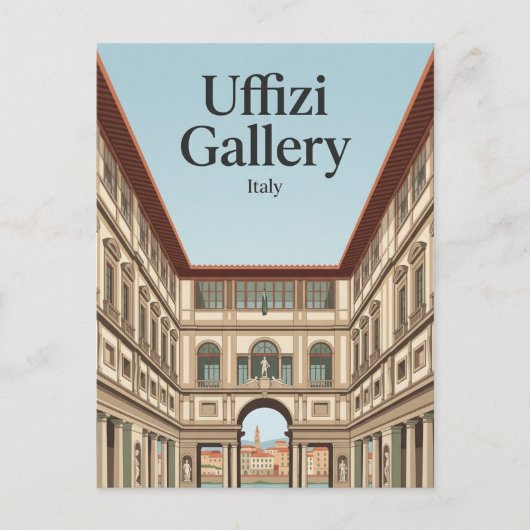 ウフィツィ美術館 イタリア ポストカード (正面)