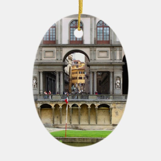 ウフィツィ美術館 セラミックオーナメント (正面)