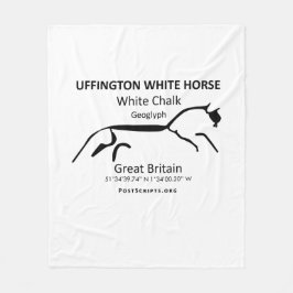 ウフィントンの白馬 フリースブランケット
