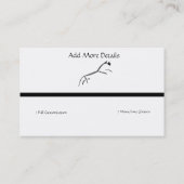 ウフィントン – ゲオルグリフ黒馬ロゴ 名刺 (裏面)