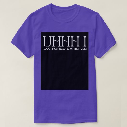 ウフバリスタ13に切り替えた Tシャツ (デザイン正面)