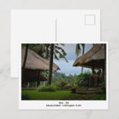 ウブドバリインドネシアホリディトラベルポストカード シーズンポストカード (正面/裏面)