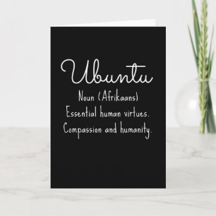 ウブンツアフリカーン語 カード