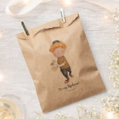 ウプシャーリンフォレストアニマルパーティーの好意バッグ フェイバーバッグ (クリップ留めされた状態)