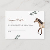 ウマおむつラッフル囲いカード エンクロージャーカード (正面)