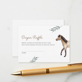 ウマおむつラッフル囲いカード エンクロージャーカード