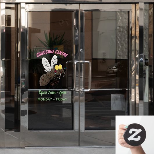 ウマおもしろいバエ ウィンドウサイン (オフィスドア)