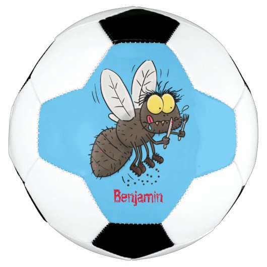 ウマおもしろいバエ サッカーボール (正面)