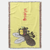 ウマおもしろいバエ スローブランケット (正面縦)