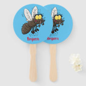 ウマおもしろいバエ ハンドファン (正面&裏面)