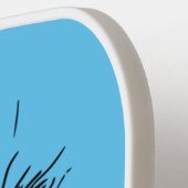 ウマおもしろいバエ ピックルボールラケット (左詳細)