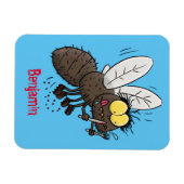 ウマおもしろいバエ マグネット (横)