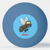 ウマおもしろいバエ 卓球ボール (裏面)