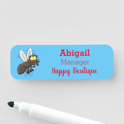 ウマおもしろいバエ 名札 (インサイチュ)