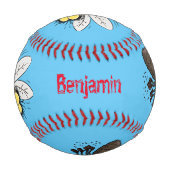 ウマおもしろいバエ 野球ボール (裏面)