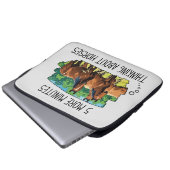 ウマおもしろいーズラップトップスリーブ ラップトップスリーブ (正面下部)