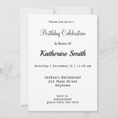 ウマかわいらしフォール写真誕生日 招待状 (裏面)