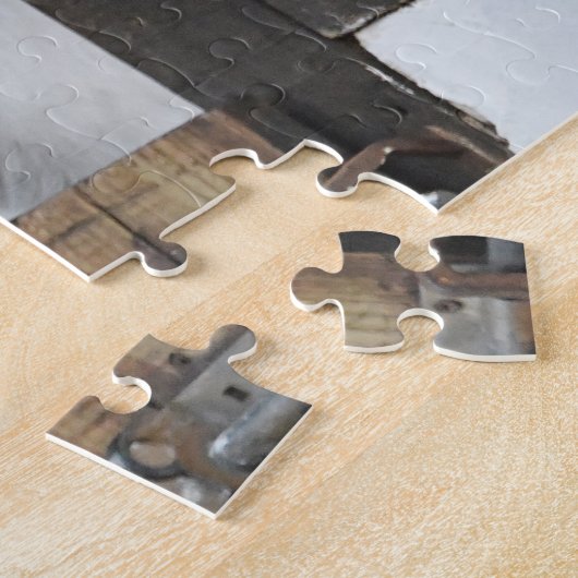 ウマが大好きな女の子だけの農場でジンジャーホース ジグソーパズル (側面)