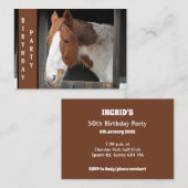 ウマが大好きな女の子だけの農場でジンジャーホース  ノートカード (正面/裏面)