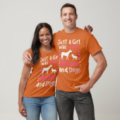 ウマとイヌ 馬 犬 ビンテージ 楽しい Tシャツ (ユニセックス)