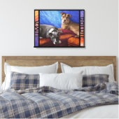 ウマとゴルディ キャンバスプリント (インサイチュ (寝室))