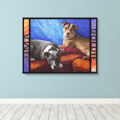 ウマとゴルディ キャンバスプリント (インサイチュ (ウッドフロア))