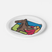 ウマとファームガール ペーパープレート (アングル)