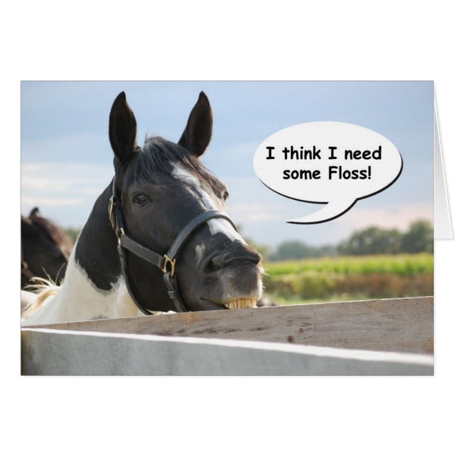 ウマとフロス (正面横)