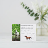 ウマの名刺 名刺 (スタンド正面)