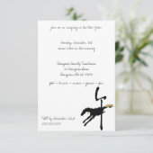 ウマの年パーティの招待状 招待状 (スタンド正面)