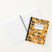 ウマの構成ノートブックのスパイラルワイド罫線 ノートブック (内部)