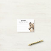 ウマの水色の西に並んだデスクのトップノート ポストイット (デスク上)