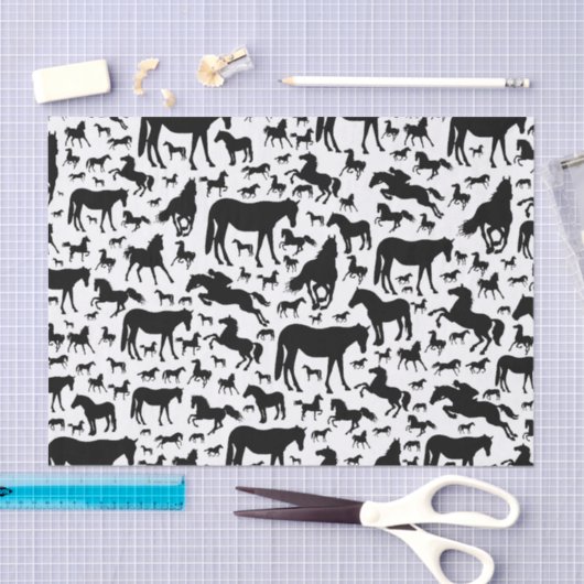 ウマの組織またはデコページ紙 薄葉紙 (クラフト)