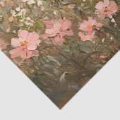 ウマの花と赤面ピンクの花の切り離 薄葉紙 (詳細)