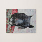 ウマの馬絵画乗 ジグソーパズル (横)