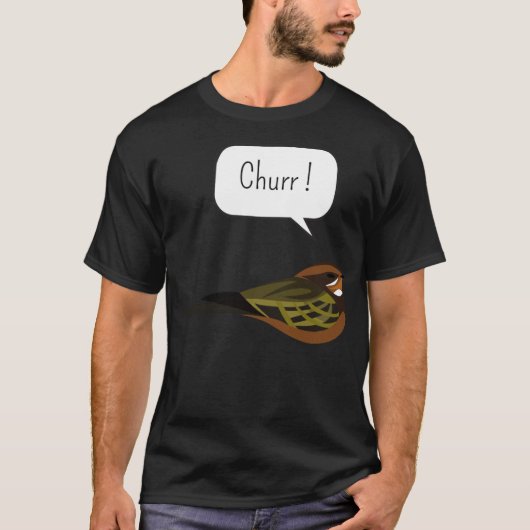 ウマの鳴き声がする動物に乗る Tシャツ (正面)