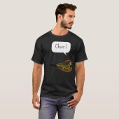ウマの鳴き声がする動物に乗る Tシャツ (正面フル)