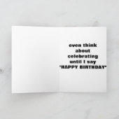 ウマはまだ双子じゃない祝と言う カード (内部)