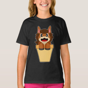 ウマアイスクリームコーン Tシャツ