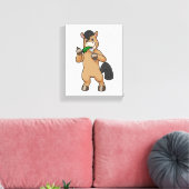 ウマアット食べ物ビーガン キャンバスプリント (インサイチュ (リビング))