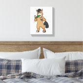 ウマアット食べ物ビーガン キャンバスプリント (インサイチュ (寝室))