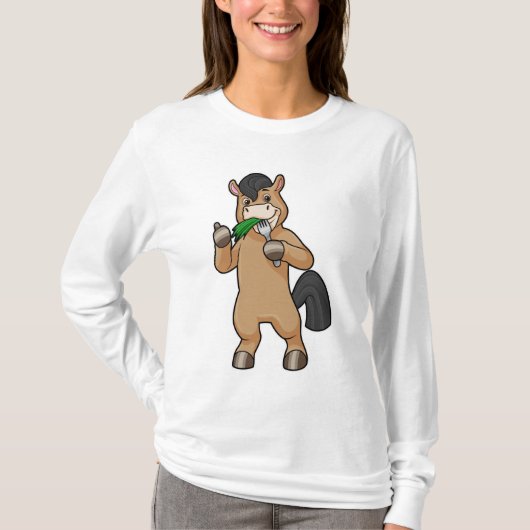 ウマアット食べ物ビーガン Tシャツ (正面)