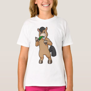ウマアット食べ物ビーガン Tシャツ
