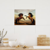 ウマイラストレーション ポスター (キッチン)