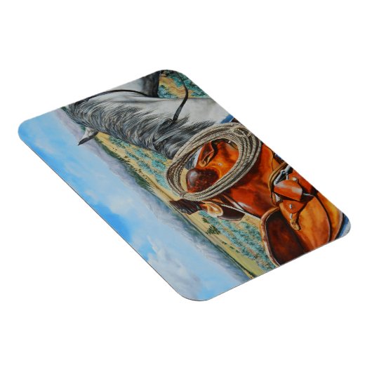 ウマインサドルバイウ熱狂するマンマウンテンモンタナ マグネット (右側)